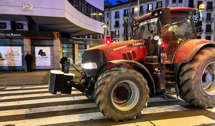 Vídeo con la tractorada entre Merindades y Príncipe de Viana