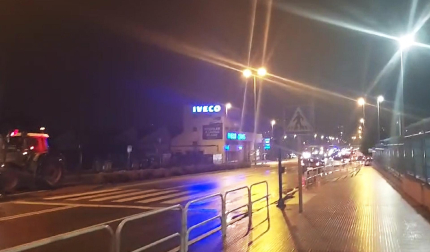 Vídeo con la salida de los tractores de Pamplona