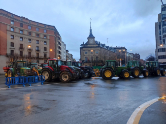 Fotos del cuarto día de la tractorada en Navarra.