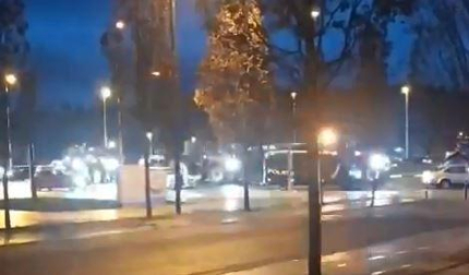 Los tractores bloquean el tráfico en Lezkairu y Mutilva