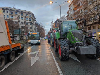 Fotos del cuarto día de la tractorada en Navarra.