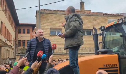 Así ha sido el inicio de las declaraciones que han hecho los representantes de los agricultores navarros para comunicar lo acordado con el Gobierno de Navarra