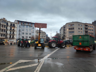 Fotos del cuarto día de la tractorada en Navarra.