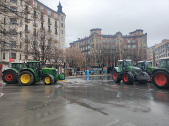 Fotos del cuarto día de la tractorada en Navarra.