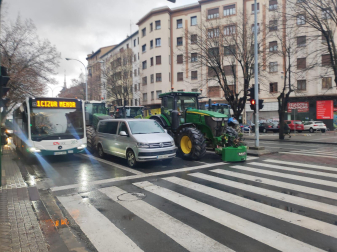 Fotos del cuarto día de la tractorada en Navarra.