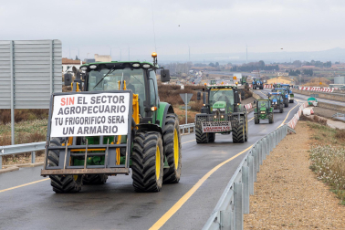 Tractorada este viernes en la Autovía A-68.