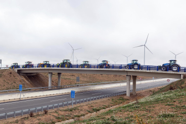Tractorada este viernes en la Autovía A-68.