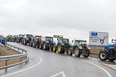 Tractorada este viernes en la Autovía A-68.