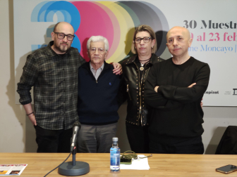 De izda. a dcha., Julio Mazarico, Alfonso Verdoy, Icíar Les y Luis Alegre.