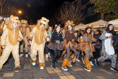 Las calles de Tudela se llenaron de personajes de todo tipo como animales, magos, vikingos.../