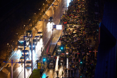 Imágenes de la marcha a favor del agro navarro.
