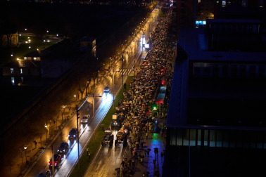 Imágenes de la marcha a favor del agro navarro.
