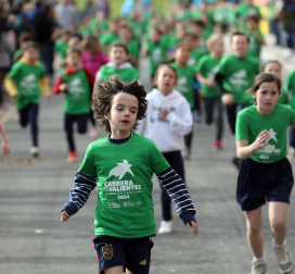 VIII Carrera de los Valientes contra el Cáncer en Pamplona. |