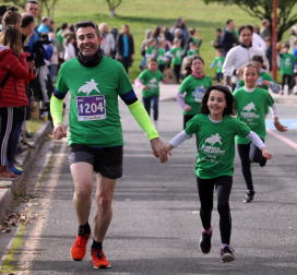 VIII Carrera de los Valientes contra el Cáncer en Pamplona. |
