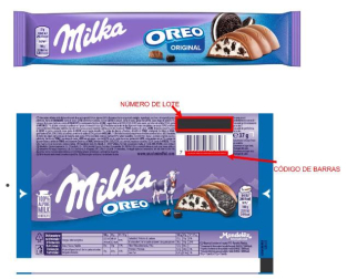 El producto retirado es el lote OSK0934422 de la barrita MILKA 37G OREO CHOCO con fecha de consumo preferente 01/08/2024 y código de barras 7622210718693