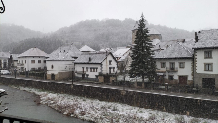 Nieve en Ochagavía.