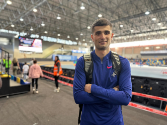 Asier Martínez, tras ganar la medalla de oro en el Campeonato de España