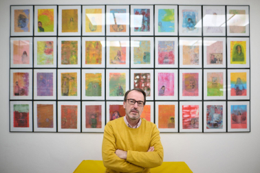 Una exposición recoge en 40 collages a los protagonistas del suplemento Talento Joven - Marca Navarra, de Diario de Navarra
