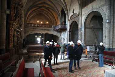 Así luce la iglesia de San Salvador de Sangüesa tras 23 años cerrada por daños estructirales./