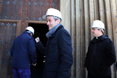 Así luce la iglesia de San Salvador de Sangüesa tras 23 años cerrada por daños estructirales./