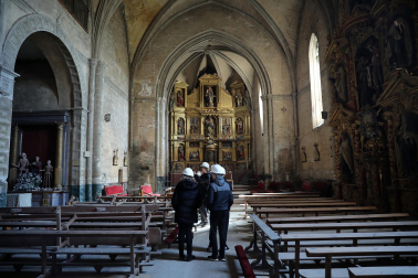 Así luce la iglesia de San Salvador de Sangüesa tras 23 años cerrada por daños estructirales./
