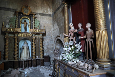 Así luce la iglesia de San Salvador de Sangüesa tras 23 años cerrada por daños estructirales./