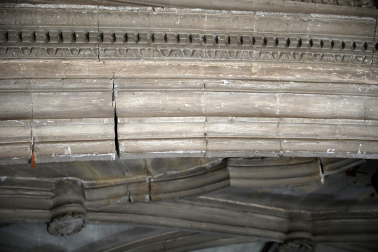 Así luce la iglesia de San Salvador de Sangüesa tras 23 años cerrada por daños estructirales./