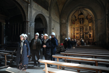 Así luce la iglesia de San Salvador de Sangüesa tras 23 años cerrada por daños estructirales./