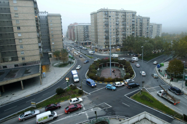 La rotonda de San Jorge con paso soterrado de peatones