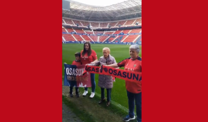 Vídeo con cuatro generaciones osasunistas en la misma familia