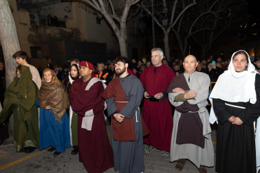 Fotos de la escenificación de la Pasión de Jesús, en la Semana Santa de Tudela.