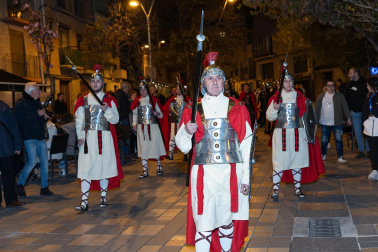 Fotos de la escenificación de la Pasión de Jesús, en la Semana Santa de Tudela.