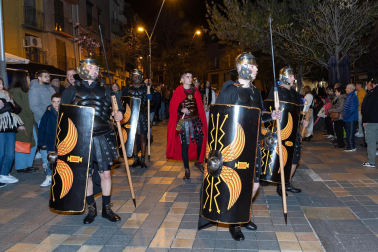 Fotos de la escenificación de la Pasión de Jesús, en la Semana Santa de Tudela.
