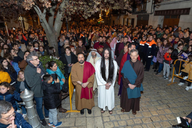 Fotos de la escenificación de la Pasión de Jesús, en la Semana Santa de Tudela.
