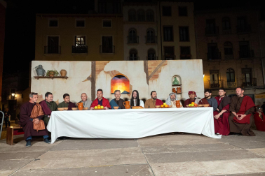 Fotos de la escenificación de la Pasión de Jesús, en la Semana Santa de Tudela.