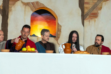 Fotos de la escenificación de la Pasión de Jesús, en la Semana Santa de Tudela.