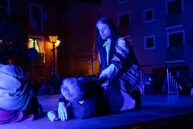 Fotos de la escenificación de la Pasión de Jesús, en la Semana Santa de Tudela.