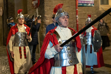 Fotos de la escenificación de la Pasión de Jesús, en la Semana Santa de Tudela.