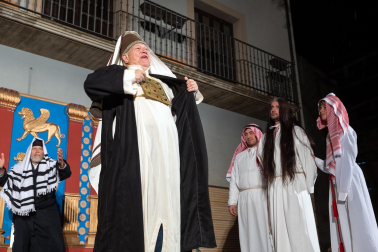 Fotos de la escenificación de la Pasión de Jesús, en la Semana Santa de Tudela.