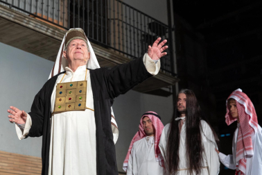 Fotos de la escenificación de la Pasión de Jesús, en la Semana Santa de Tudela.
