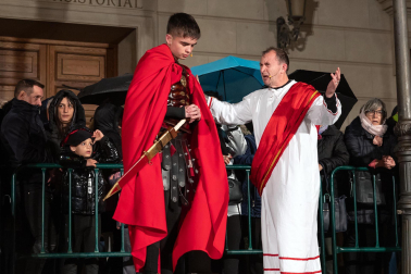 Fotos de la escenificación de la Pasión de Jesús, en la Semana Santa de Tudela.