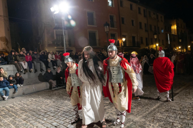 Fotos de la escenificación de la Pasión de Jesús, en la Semana Santa de Tudela.