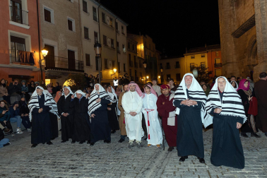 Fotos de la escenificación de la Pasión de Jesús, en la Semana Santa de Tudela.