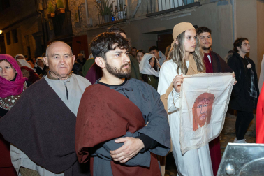 Fotos de la escenificación de la Pasión de Jesús, en la Semana Santa de Tudela.