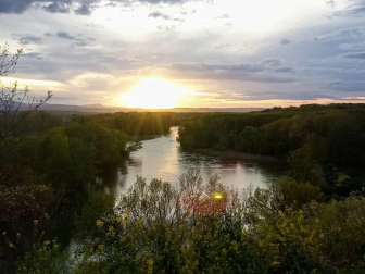 Atardecer río Ebro. San Adrián.