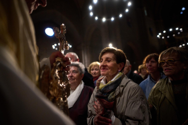Recibimiento del Ángel de Aralar en Pamplona.