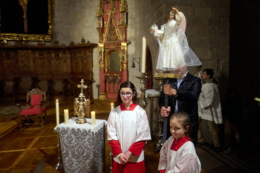 Recibimiento del Ángel de Aralar en Pamplona.