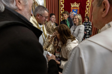 Recepción al Ángel de Aralar en el Ayuntamiento de Pamplona.