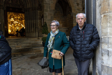 Recepción al Ángel de Aralar en el Ayuntamiento de Pamplona.