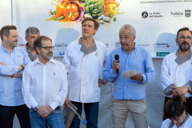 Fotos del inicio de las fiestas de la verdura en Tudela. /